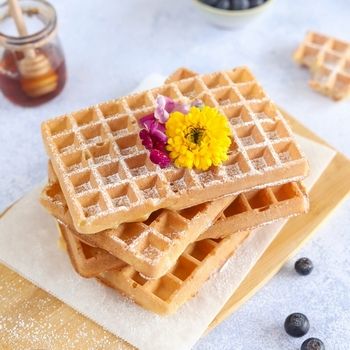 Gaufres sans oeuf ni lait {vegan}