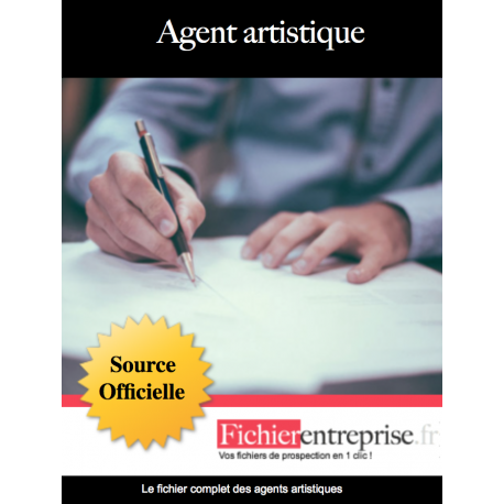 Fichier email agents artistiques