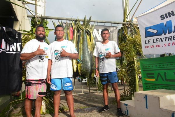 Victoire et jackpot pour les Bonbons roses à la Tefana Blue Water