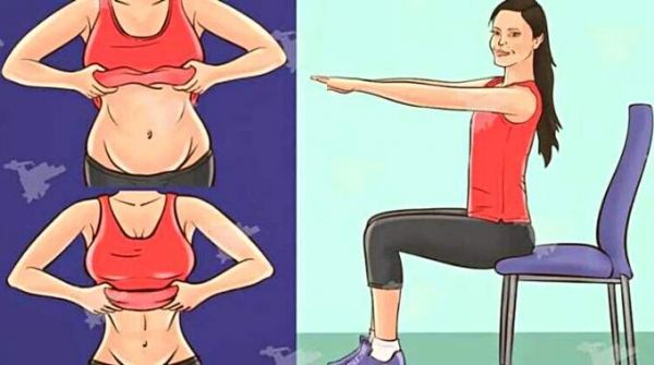 5 Exercices sur Chaise Qui Suppriment la Graisse du Ventre Pendant que Vous êtes Assis.