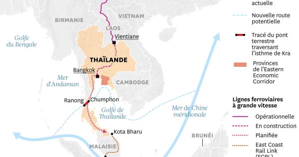 La Thaïlande rêve d'un pont terrestre pour court-circuiter le détroit de Malacca