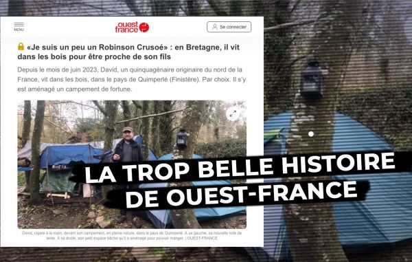 "Ouest-France" et le "Robinson Crusoé" de Quimperlé