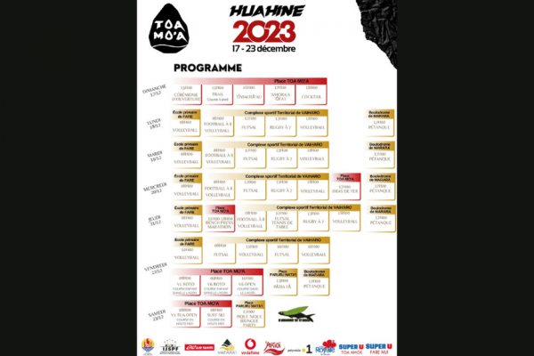 SPORT. Toa Mo'a : c'est parti pour la douzième édition !