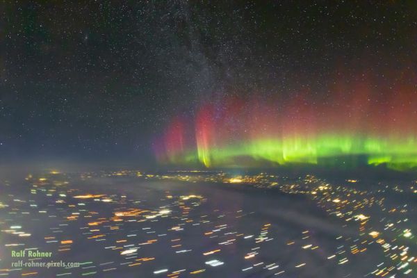 Aurores polaires depuis la stratosphère
