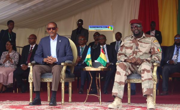 Rapprochement entre Mamadi Doumbouya et Paul Kagamé : le président de la transition à Kigali