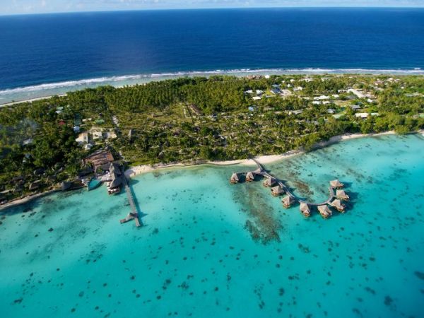 Atterrissage à Rangiroa comme sur du velours