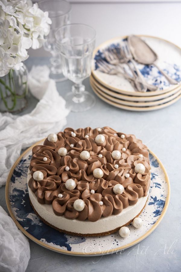 Cheesecake poire chocolat