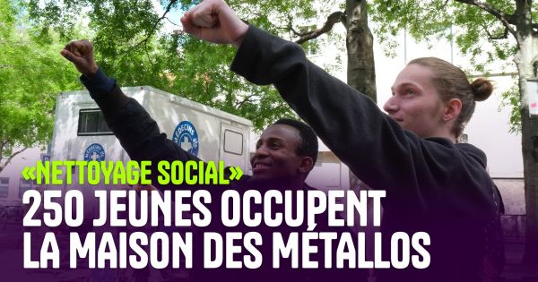 "Notre place est à l'école, pas dans la rue”, les mineurs isolés occupent la Maison des Métallos