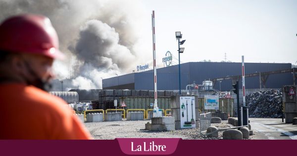 Un incendie est en cours sur le site de Renewi, à Wandre (Liège)