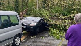 De violents orages de pluie et de grêle font de gros dégâts dans le sud de la Dordogne