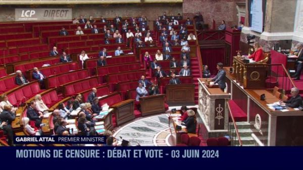 [DIRECT] L'Assemblée nationale examine deux motions de censure présentées contre le gouvernement par LFI et par le RN