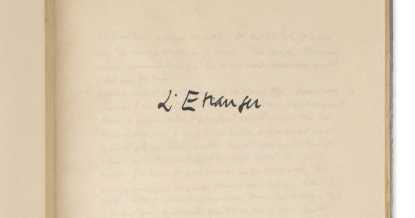 La double vie de «l'Etranger» : un deuxième manuscrit de Camus mis aux enchères