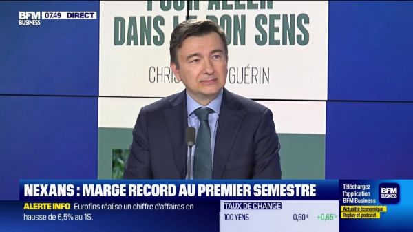 Christopher Guérin (Nexans) : Nexans, marge record au premier semestre - 24/07