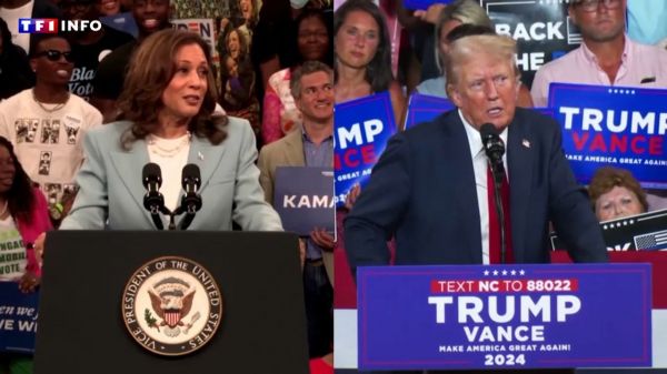 Kamala Harris et Donald Trump s'affrontent dans une campagne à couteaux tirés | TF1 INFO