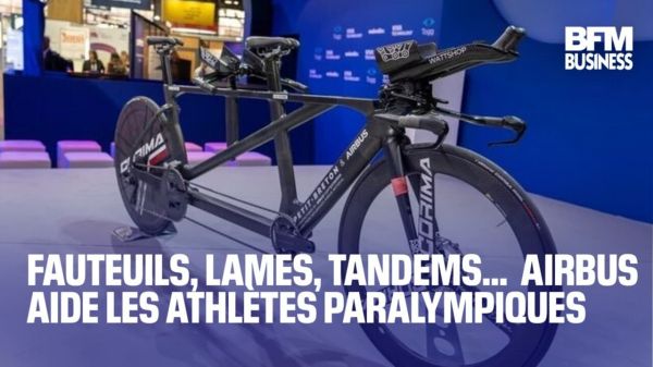 Fauteuils, lames, tandems... Airbus aide les athlètes paralympiques