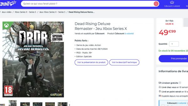 [Bon plan] Dead Rising Deluxe Remaster à 49,99 € au lieu de 59,99 € !