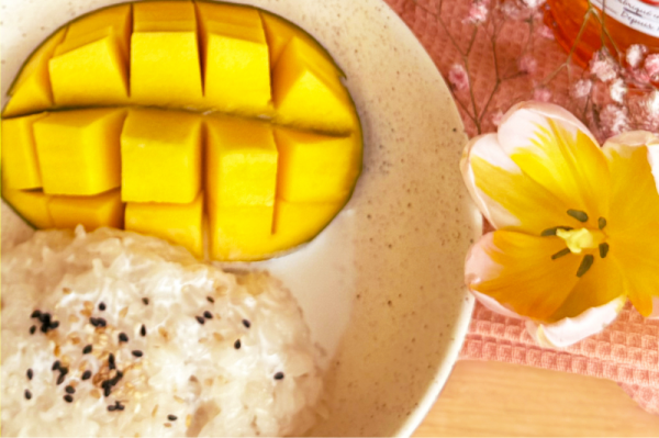 Riz gluant au sirop de Mangue-Litchi