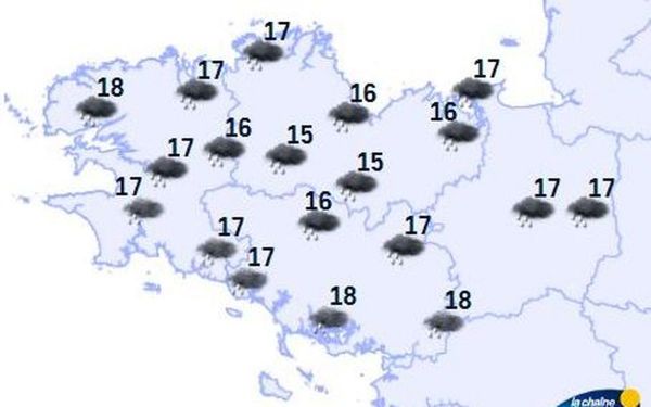 Météo en Bretagne : pluies, vent et fraîcheur ce dimanche