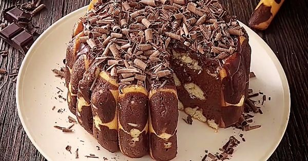 Charlotte aux madeleines terriblement chocolat... parce que je ne résiste pas à un clin d'oeil...