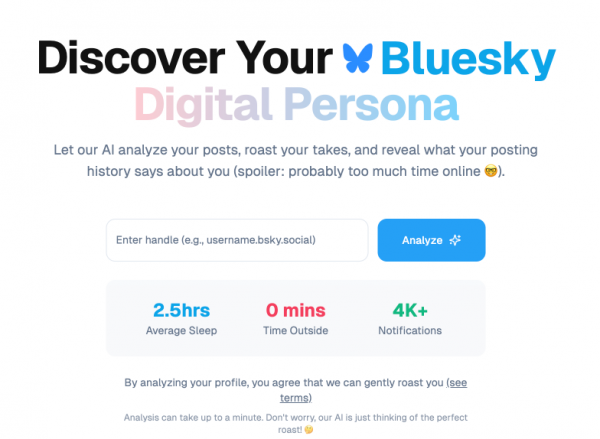 BlueskyRoast : Votre personnalité numérique servie sur un plateau