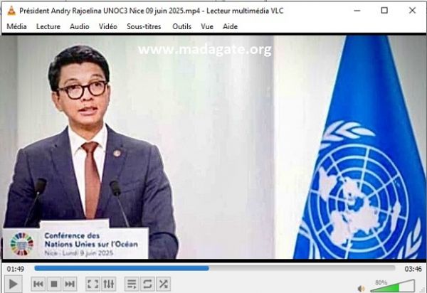 Nice, France, UNOC3. Président Andry Rajoelina : extraits de son intervention du 09 juin 2025