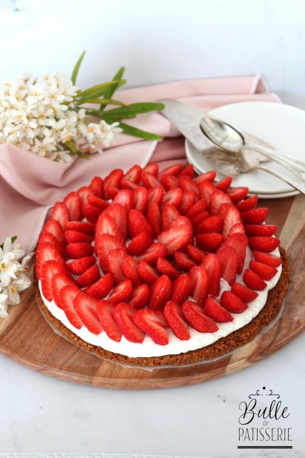 Tarte aux Fraises sans cuisson