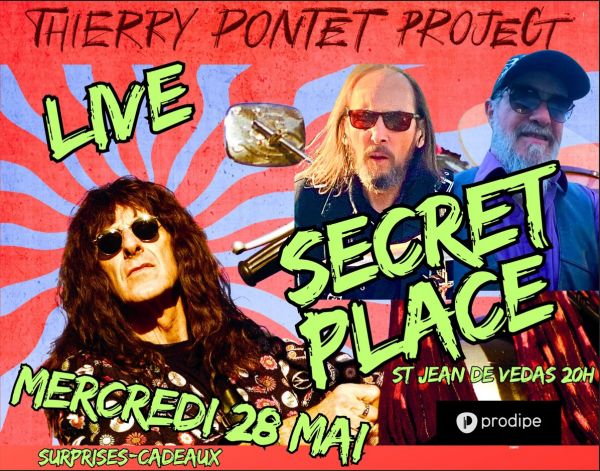 Thierry Pontet : Le virtuose de la six-cordes au service du Rock et du Metal en concert à la Secret Place