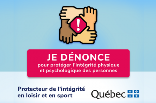 Entrée en vigueur de la nouvelle Politique en matière d'intégrité en loisir et en sport