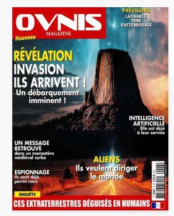 Abonnement magazine OVNIS 1 an pas cher : 10€ au lieu de 31