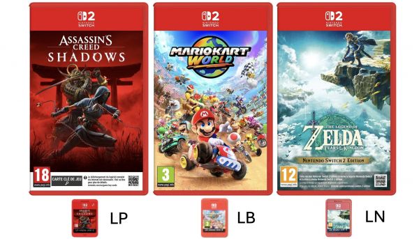 Boites et cartouches de jeux Nintendo Switch 2 : tout ce qu'il faut savoir
