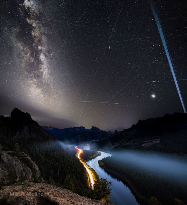 Satellites sur le Rio Limay