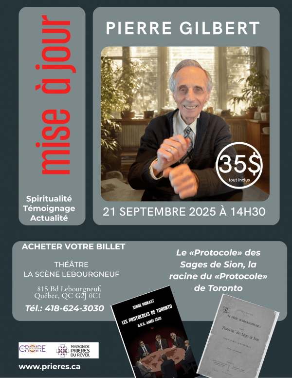 Conférence exceptionnelle avec le Dr. Pierre Gilbert