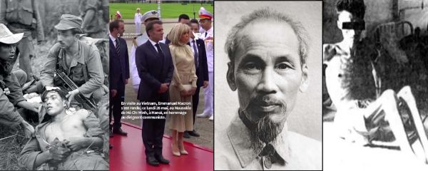 Trahison : Macron rend hommage au bourreau Ho Chi Minh au Viet-Nam