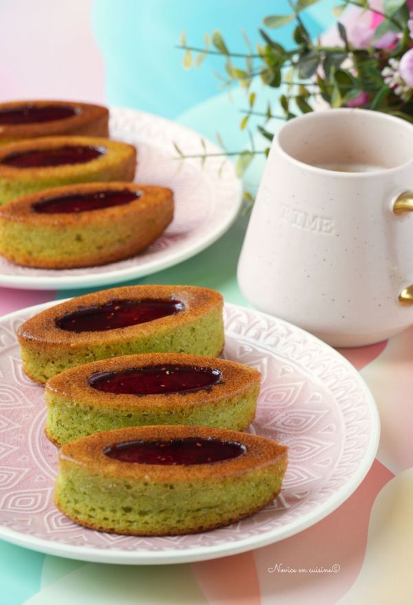 Barquettes pistache/framboises