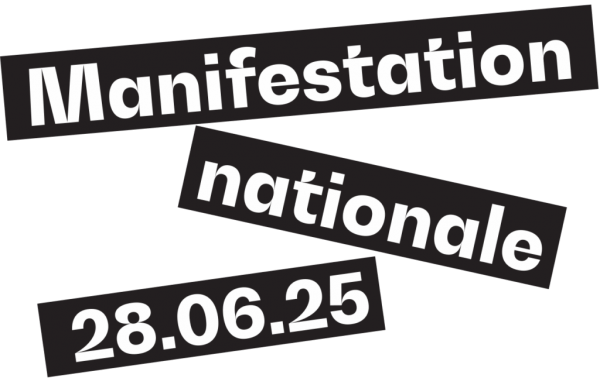 Une manifestation contre la réforme des retraites le 28 juin 2025 à Luxembourg-Ville