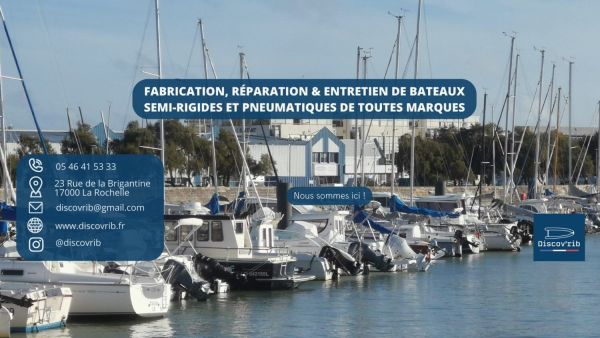 Préparez votre saison 2025 ! DISCOVRIB AYROLES- Création (à l'identique) + Réparation Entretien Flotteur pour Semi-rigide et bateaux pneumatiques – 17000 La Rochelle