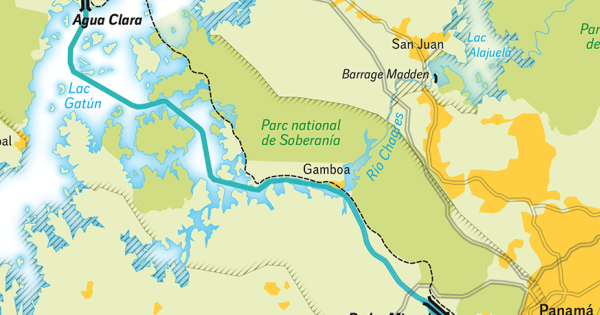 Sur les berges du canal de Panamá