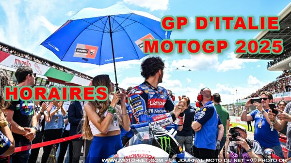 Horaires et enjeux du Grand Prix d'Italie MotoGP 2025