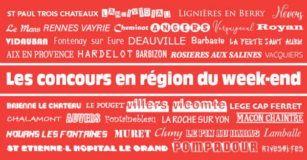 L'agenda de nos région du 25 octobre au 24 novembre