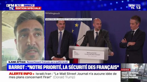 Guerre Iran/Israël: un ressortissant français qui a quitté Israël déplore un "sentiment d'abandon"
