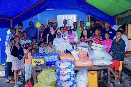 Ecobank Congo fait un don aux enfants de l'orphelinat La Bonne Semence à Brazzaville