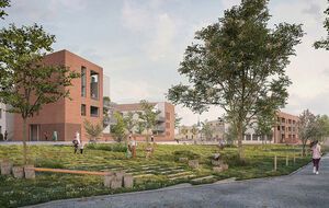 Logements, restaurant et halle artisanale - Murmur Architecture / AAD