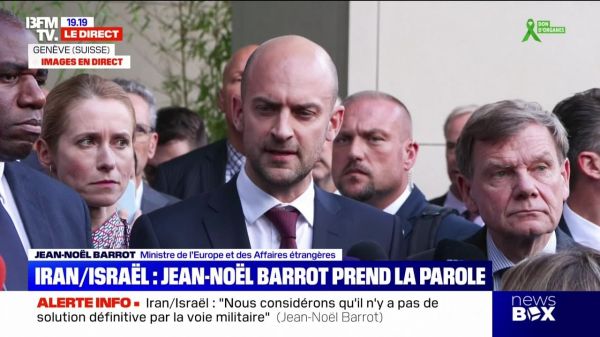 Iran/Israël : Jean-Noël Barrot prend la parole - 20/06