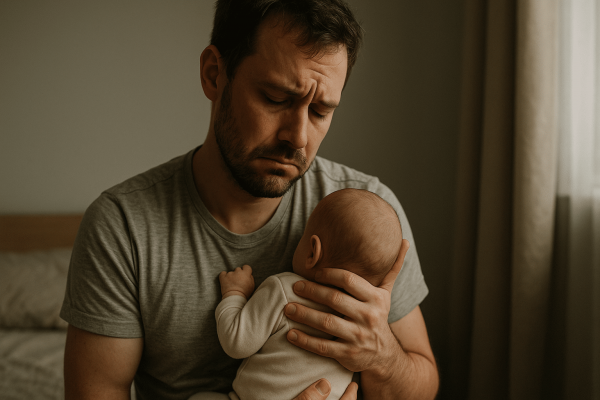 « Depuis qu'il est né, je n'arrive plus à sourire » : ce père témoigne de sa dépression post-partum, son bébé en subit les lourdes conséquences sans qu'il le sache