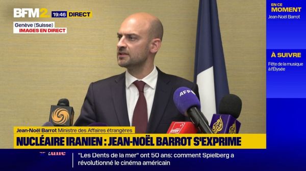 Jean-Noël Barrot à propos de la guerre Iran/Israël: "Il appartient à toutes les parties de se saisir de la voie de la négociation"