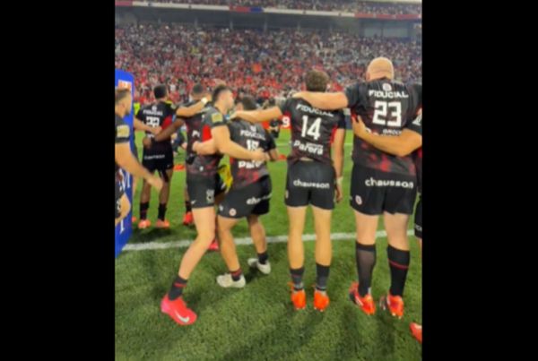 VIDEO : La joie des joueurs Toulousains après leur victoire contre Bayonne