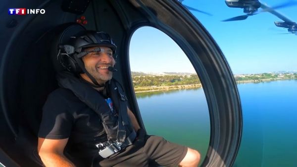 "C'est fou" : le "Air Scooter", l'étonnant nouvel engin de l'inventeur Franky Zapata | TF1 INFO