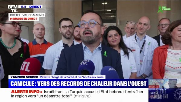 Le ministre de la Santé Yannick Neuder indique que la France va connaître "un été caniculaire"