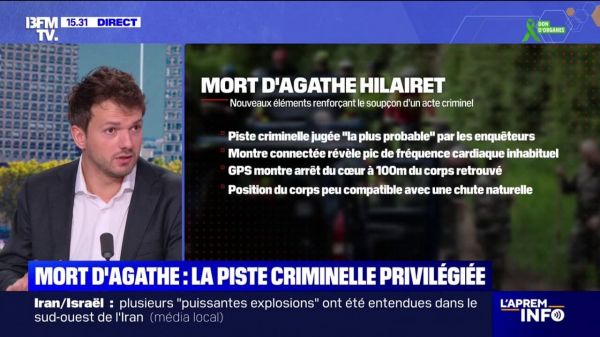 Disparition d'Agathe : sa montre connectée oriente les enquêteurs vers la piste criminelle