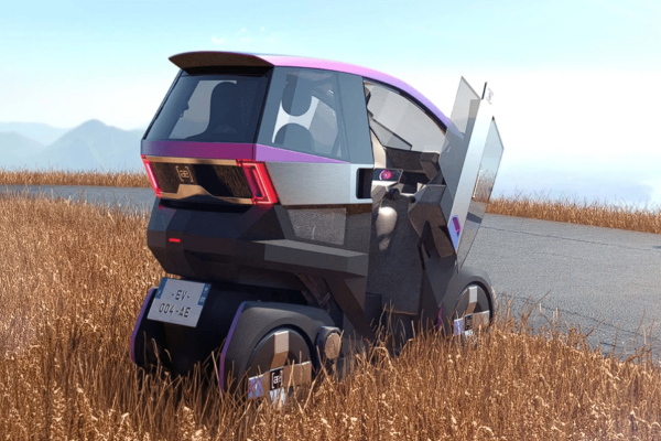 Découvrez cette innovation française : la microcar électrique qui se penche comme une moto !